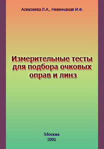 Измерительные тесты для подбора очковых оправ и линз